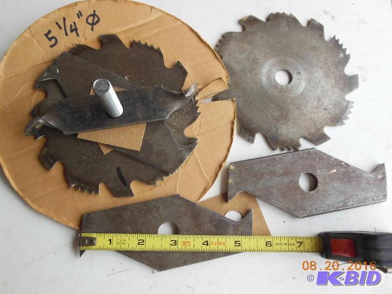 Dado blade set. 5 14. 58 monuting hole. Two...