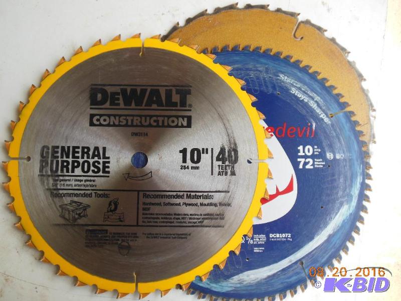 Sawblades. 10&quot.&nbsp 40 tooth. 72 tooth...