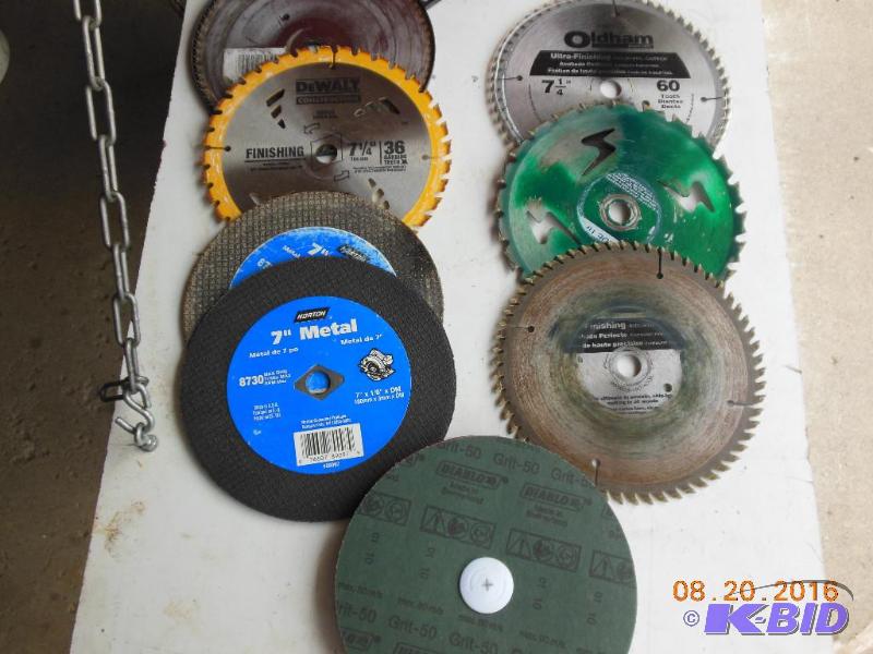 7 14&quot blades. Includes a 60 tooth, 36 t...