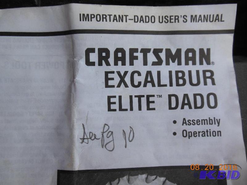 Craftsman dado blade. Adjustable. 8&quot...