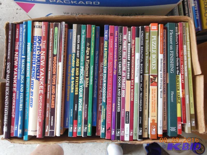Wood working books. Various titles. Jigs, Fur...