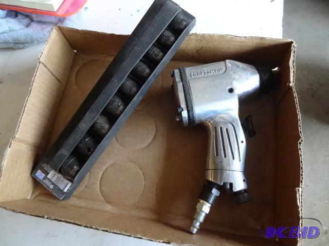 Craftsman 38 Air Drill with 38 Impact Socke...