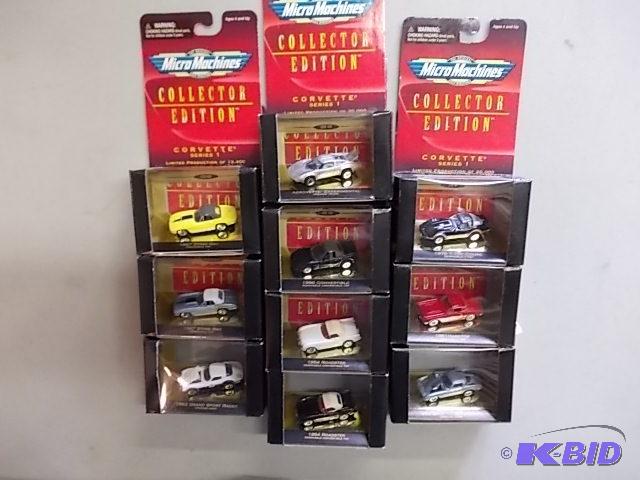 10 New In Box MicroMachines Collector Cars...