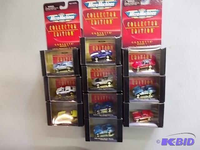 10 New In Box MicroMachines Collector Cars...