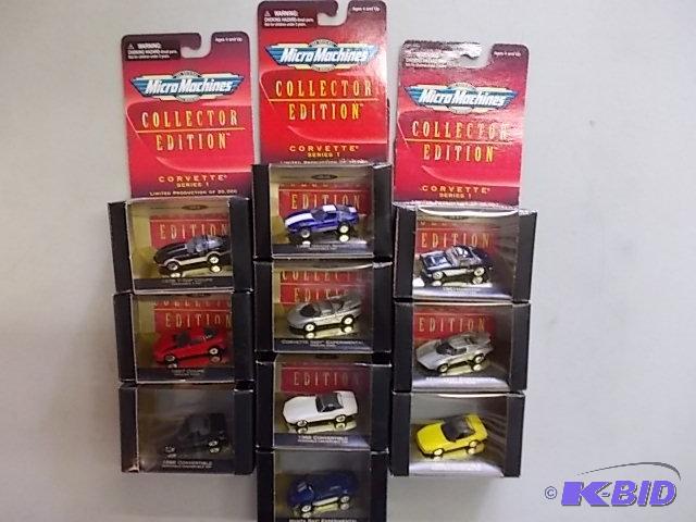 10 New In Box MicroMachines Collector Cars...