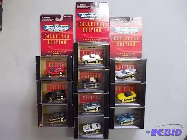 10 New In Box MicroMachines Collector Cars...