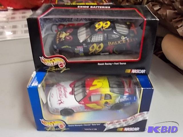 2 New In Box Hotwheels&nbspNASCAR Racing Col...