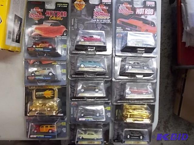 14 Racing Champions Hot Rods, 24K Gold Stock ...