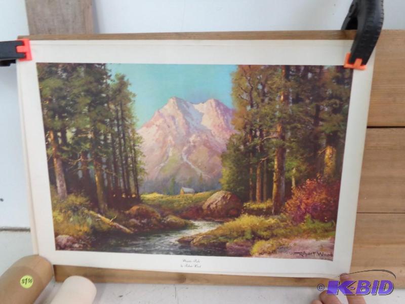 lot 105 image: 4 Prints by Roheat Wood 20" x 12"&n...