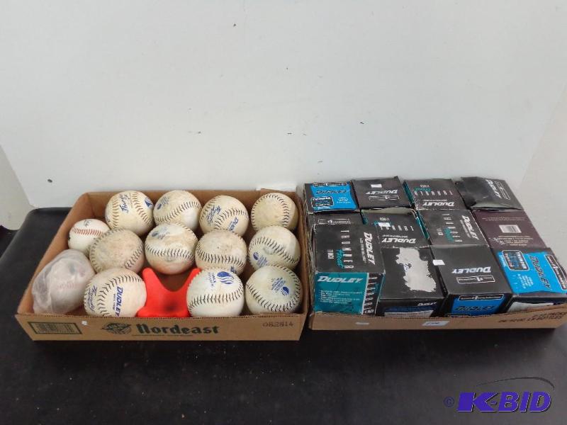 lot 146 image: Softballs Mixed New and Used Dudley Brand 12 ...