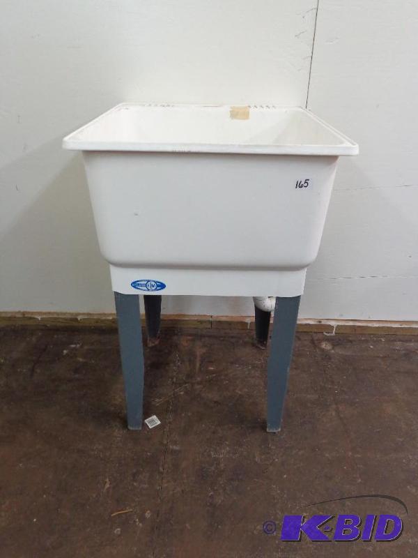 lot 165 image: Plastic Sink for Garage or Basement Utilatub&...