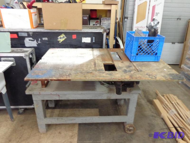 lot 169 image: Table Saw 55" x 36" x 37 12" ...