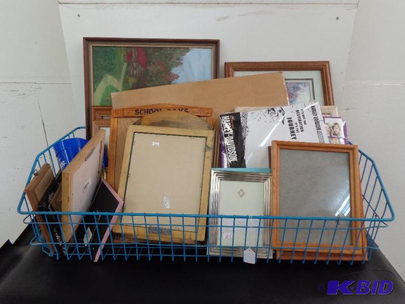 lot 51 image: Assorted Picture Frames Various Shapes, Sizes...