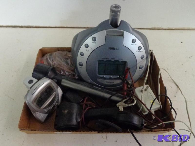 lot 76 image: Flashlight, Alarm Clocks, and More   Hom...