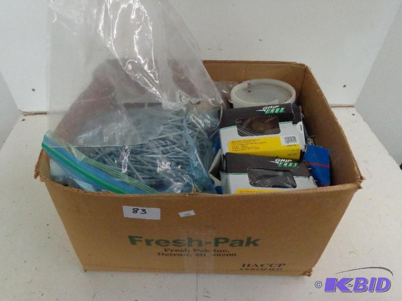lot 83 image: Box of Assorted Nails 8-D Finish Nails 2.5&qu...