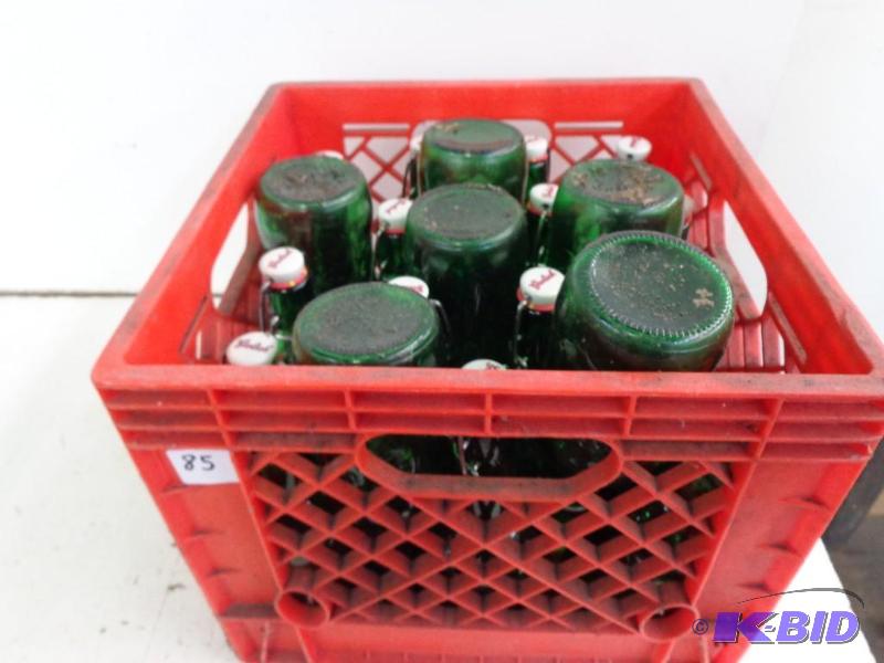 lot 85 image: Grolsch Green Glass Resealable&nbspBeer Bott...
