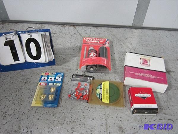 Lot of Misc. new hardware store items. Tecums...