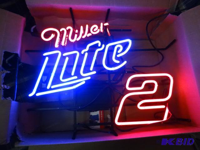 lot 128 image: Miller Lite #2 Neon Sign...