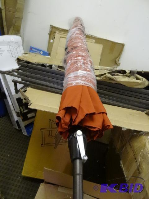 lot 158 image: Orange Patio Umbrella. Store Return...