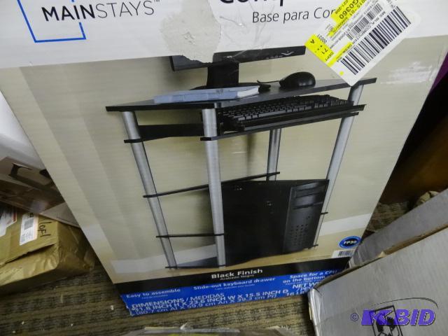 lot 184 image: Mainstays Computer Stand. Store Return...