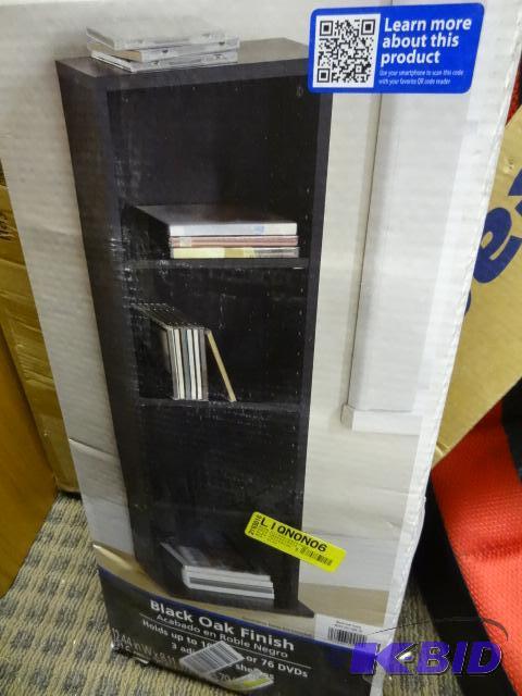 lot 192 image: Media Storage Tower. Mainstays. Black Oak Sto...