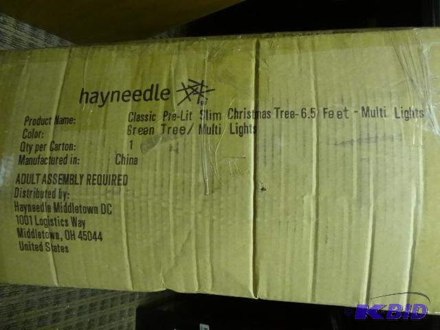 lot 196 image: Hayneedle Classic Pre Lit Christmas Tree. 6.5...