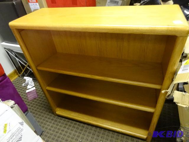 lot 197 image: Wood Bookcase. 36 x 12 x 37...