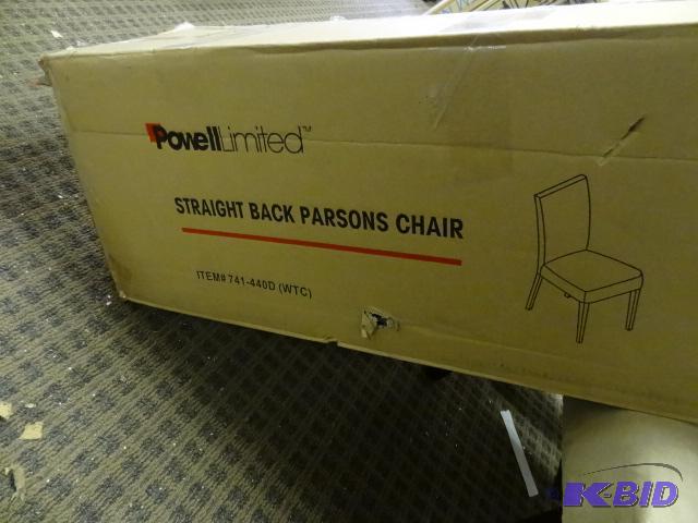 lot 206 image: 2-Powell Unlimited Straight Back parsons Chai...