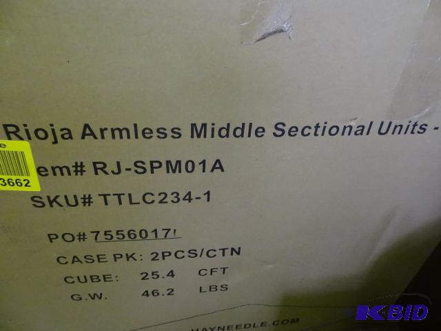 lot 209 image: Rioja Armless Middle Sectional Unit. TTLC234-...