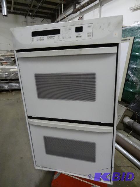 lot 4 image: Kitche Aid Superba Double Oven Wall Mount...