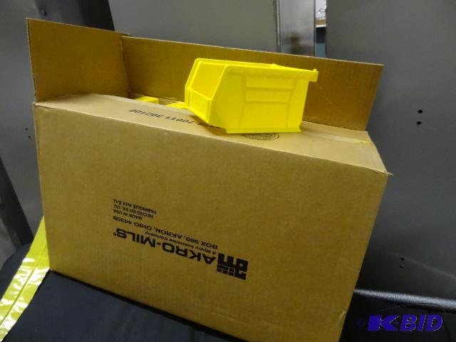 lot 40 image: 24-New Plastic Yellow Akro Bins 30-210...