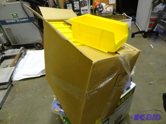lot 41 image: 24-New Plastic Yellow Akro Bins 30-220...