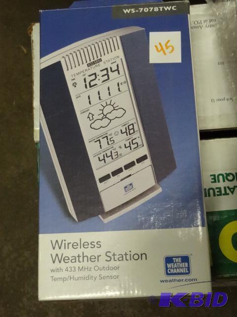 lot 45 image: The Weather Channel Wireless Weather Station...