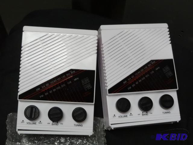 lot 46 image: 2-AMFM Water Resistant Radios Model BR-2 Ba...