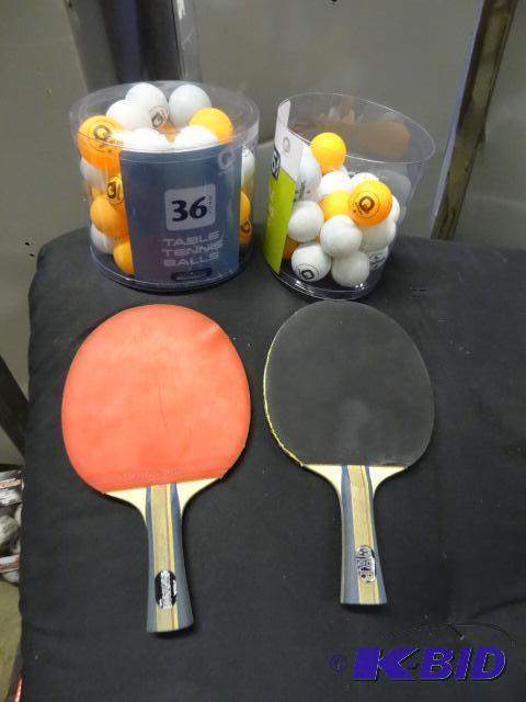 lot 49 image: Ping Pong Balls and 2 Paddles...