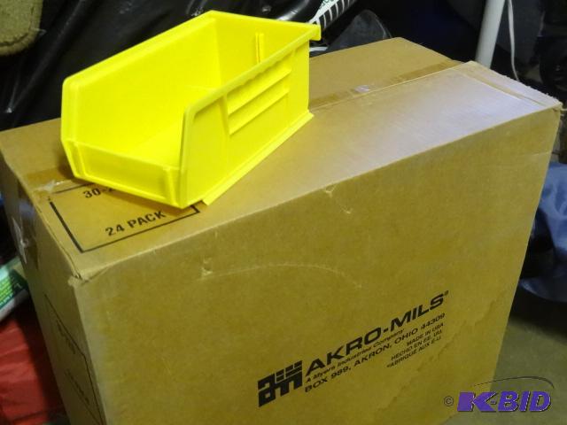 lot 66 image: 24-Akro Bins Yellow 30-220...
