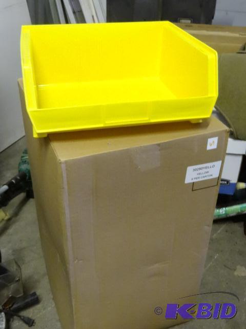 lot 69 image: 6-Akro Large Bins Yellow 30-250...