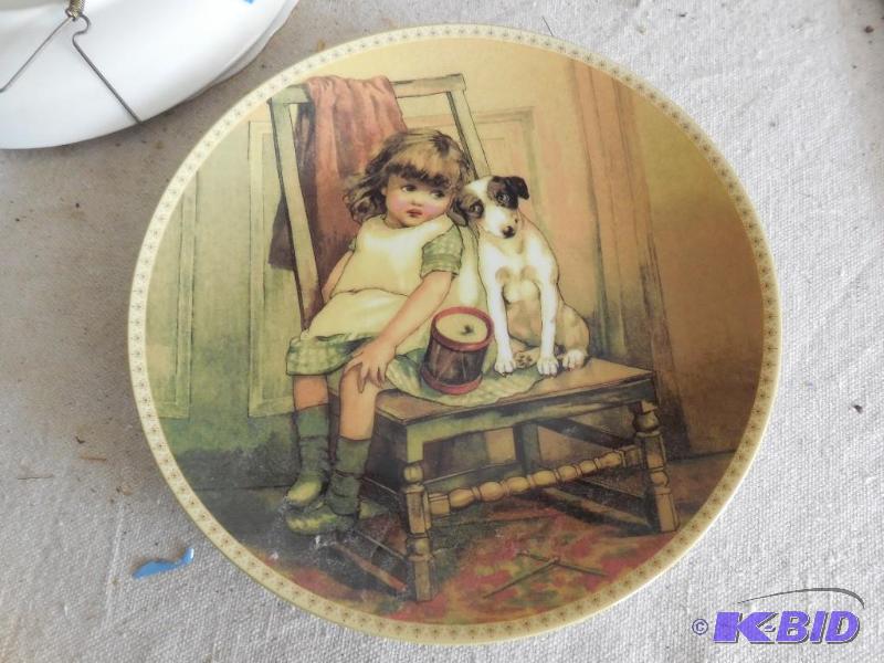 lot 117 image: W.L. George collector plate, Memories of a Vi...