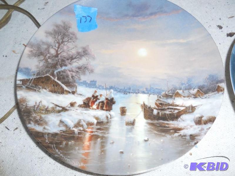 lot 137 image: 1988 German collector plates, says" Rast...
