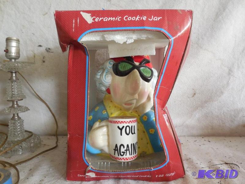 lot 152 image: You again Ceramic cookie jar, brand new...