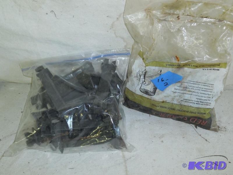 lot 16 image: Wood fence and wood fence extender insulators...