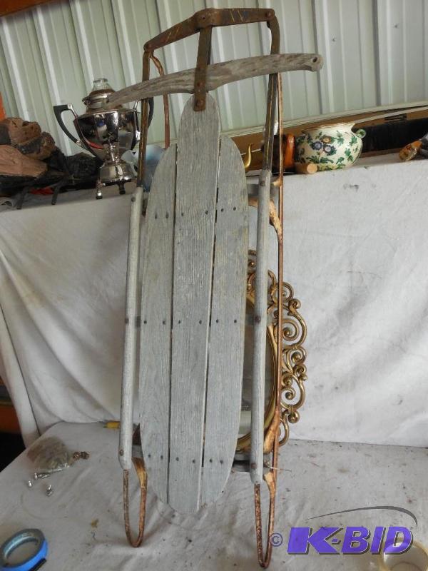 lot 182 image: Vintage Sled...