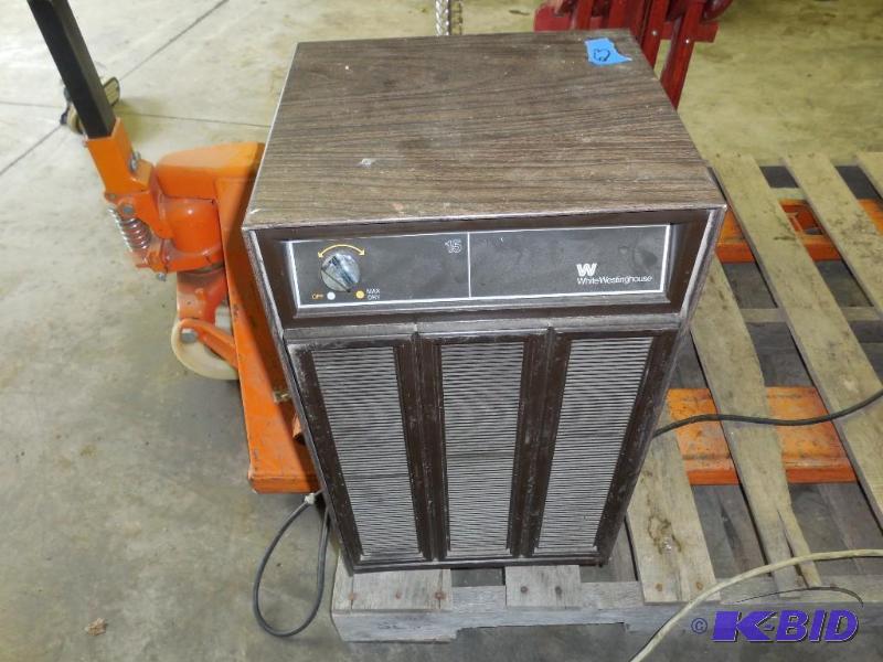 lot 53 image: White Westinghouse Dehumidifier...