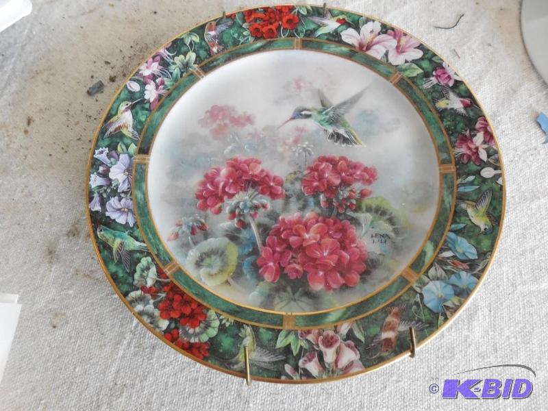 lot 81 image: Len A Liu Collector plate " The White ea...