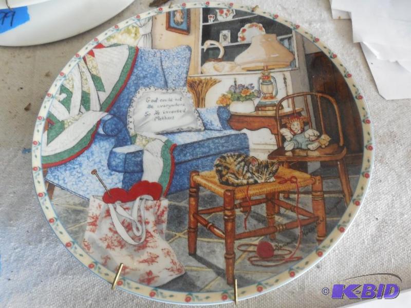 lot 96 image: Knowles Collector plate by Hannah Hollister I...