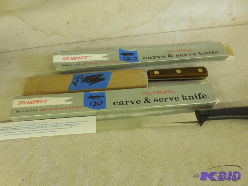 Sharpkut&nbspCarve and serve knifes 3 total...