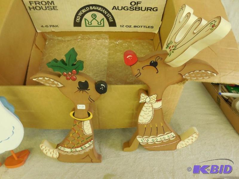 Hand made wood reindeer...