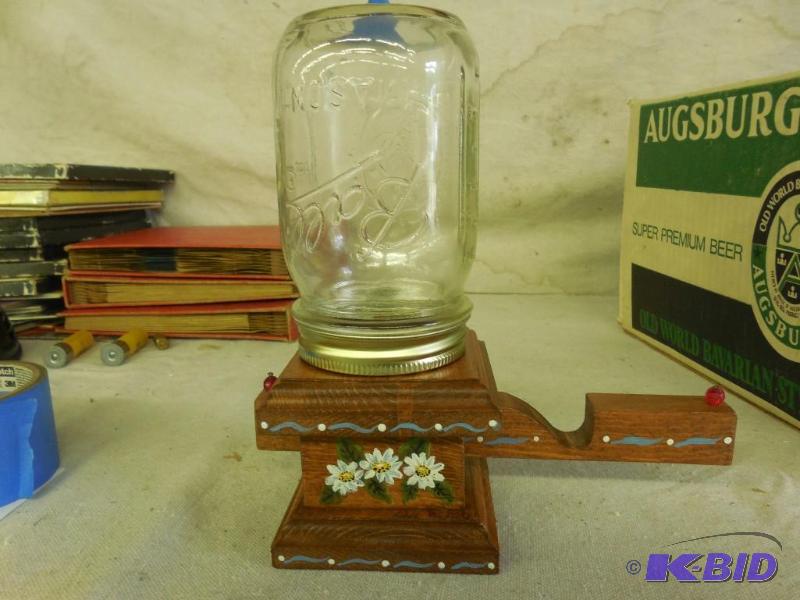Cool Dispenser with glass Ball Jar attached...