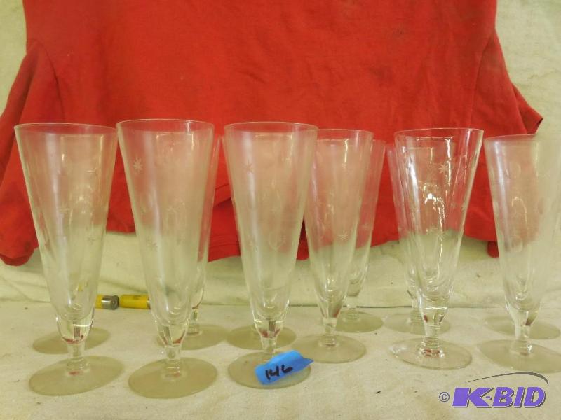 12 Tall 8.5&quot glasses...