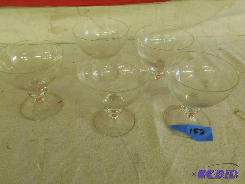 5 matching glasses...